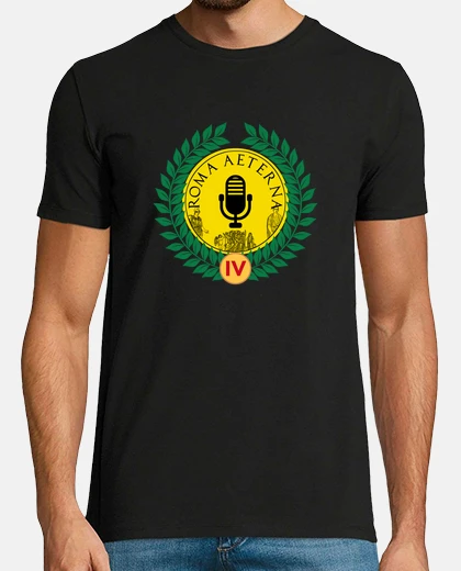 T-shirt t-shirt da uomo iv anniversario roma aeterna big logo
