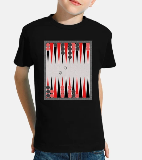 Abbigliamento t-shirt del gioco da tavolo back Gammon
