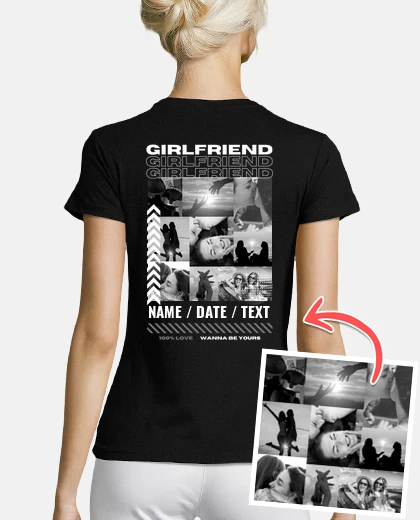 t-shirt della fidanzata con foto personalizzabile regali non banali per san valentino