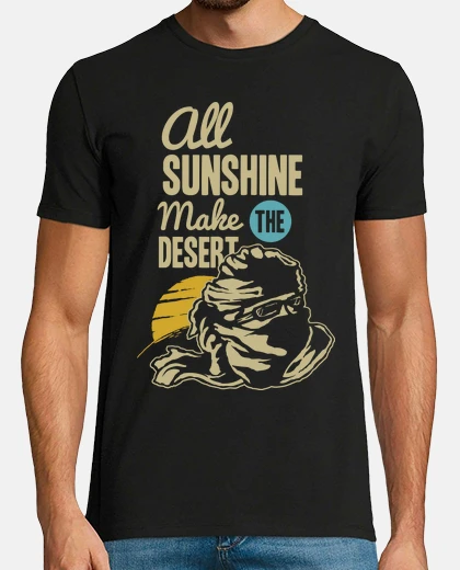 T-shirt t-shirt desert vintage vintage sabbia sole splendere viaggio
