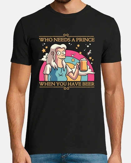 T-shirt t-shirt disincanto della birra principessa