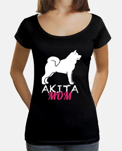 T-shirt t-shirt donna akita mom bianca