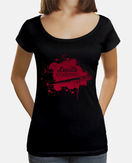 T-shirt t-shirt donna scollo - lucille rosso è in arrivo