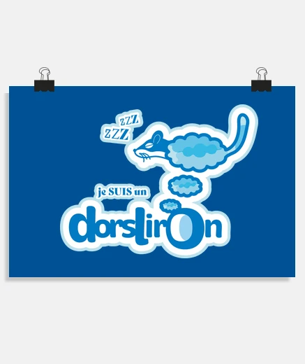 Poster t-shirt dors liron zzz zzz