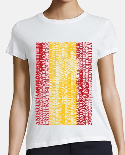 Tee-shirt t-shirt drapeau espagne provinces communautés