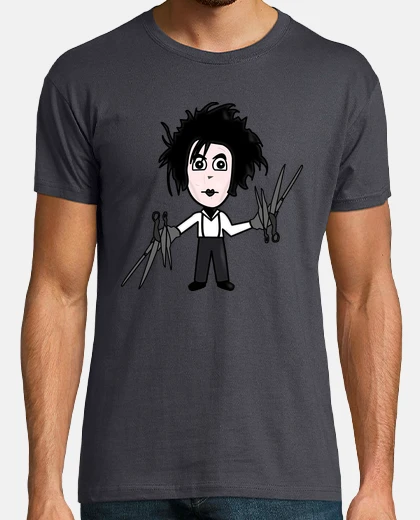 T-shirt t-shirt edward mani di forbice
