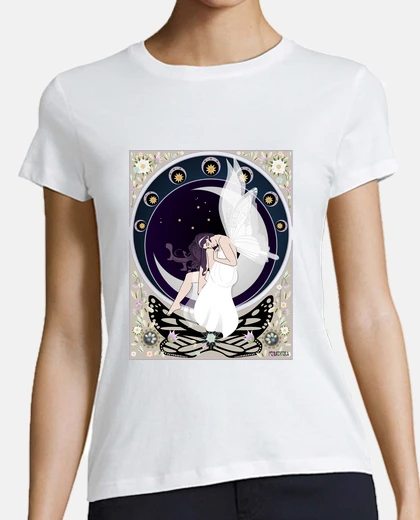 T-shirt t-shirt fata art nouveau