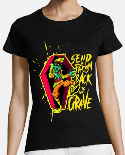 Tee-shirt t-shirt femme antifasciste