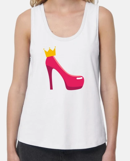 Tee-shirt T-shirt femme bretelles amples et Loose Fit, Blanc