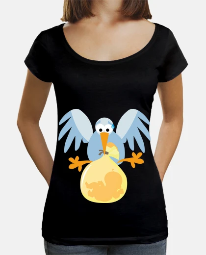 Tee-shirt T-shirt femme col ample & Loose fit, Noir