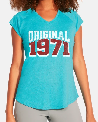 Tee-shirt t-shirt femme original année de naissance 1971