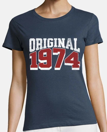 Tee-shirt t-shirt femme original année de naissance 1974