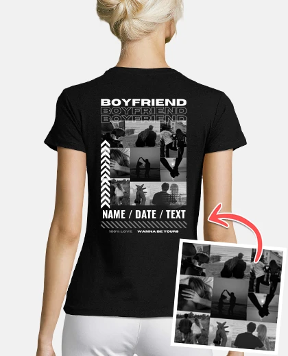 t-shirt fidanzato con foto personalizzabile idee regali san valentino per lei