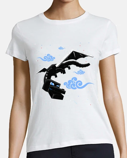 Tee-shirt t-shirt fille minecraft dragon ender