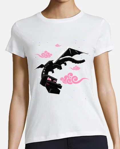 Tee-shirt t-shirt fille minecraft dragon ender