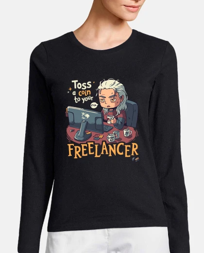 Tee-shirt t-shirt freelancer le sorceleur geralt