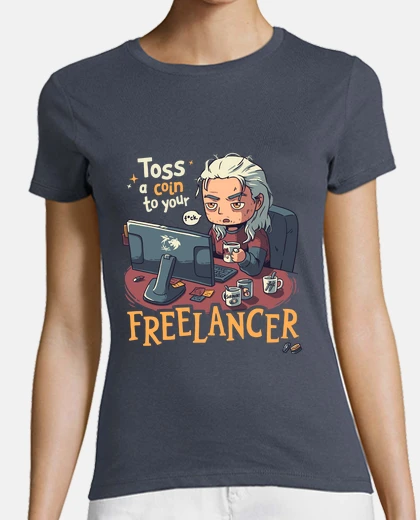 Tee-shirt t-shirt freelancer le sorceleur geralt