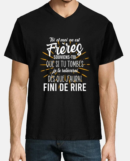 Tee-shirt t-shirt frère humour  idée cadeau