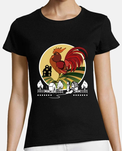 T-shirt t-shirt galline da fattoria campo da allevamento di animali da fattoria