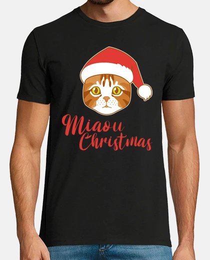 T-shirt t-shirt gatto di natale