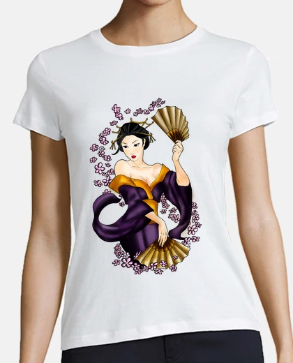 T-shirt t-shirt geisha woman
