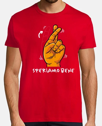 T-shirt t-shirt gesto buona fortuna