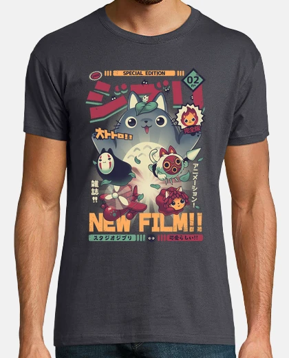 T-shirt t-shirt ghibli miyazaki totoro mononoke ponyo