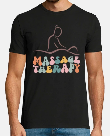 T-shirt t-shirt grafica di terapia di massaggio