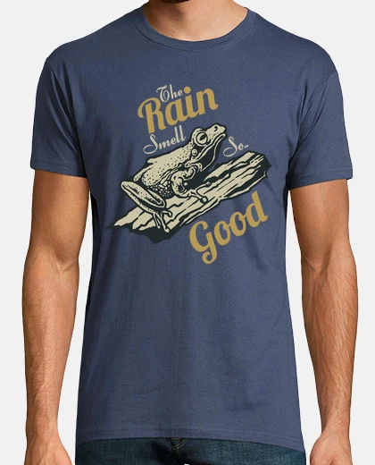 Tee-shirt t-shirt grenouille - la pluie sent good