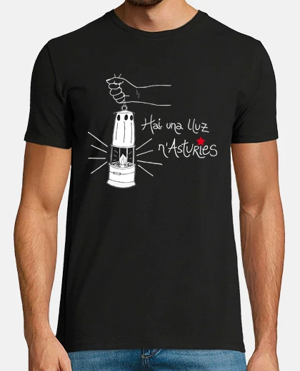 Tee-shirt t-shirt hai una lluz n asturies, mónica jiménez art