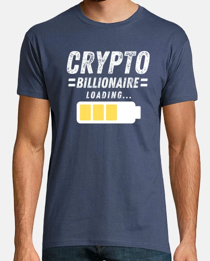 Tee-shirt t-shirt homme crypto milliardaire crypto-monnaies