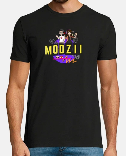 Tee-shirt T-shirt Homme MODZII Jerem Jess Noir