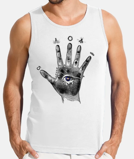 Tee-shirt T-shirt homme sans manches, Blanc