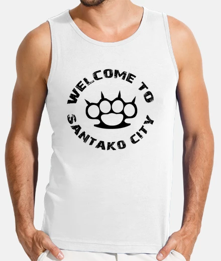 Tee-shirt T-shirt homme sans manches, Blanc