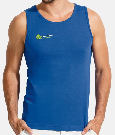 T-shirt homme sans manches, Bleu Royal MBAD