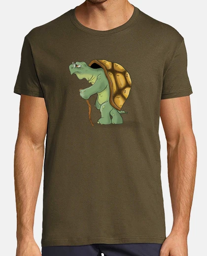 Tee-shirt t-shirt homme tortue octogénaire