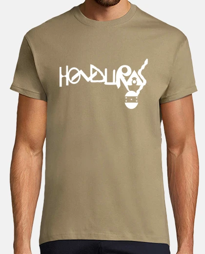 Tee-shirt t-shirt honduras bouclier blanc
