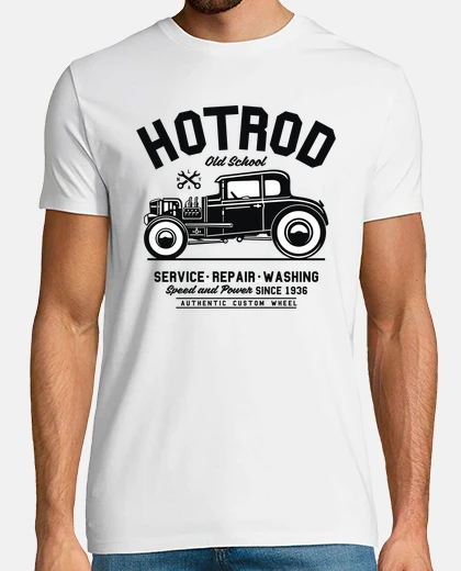 T-shirt t shirt hot rod retro old school vintage 1936 mechanics