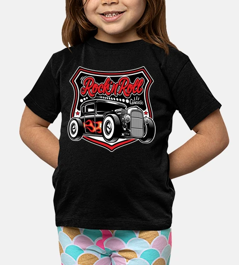 Kids t-shirt hot rod rockabilly motor classic cars american hot rod rock and roll rockers