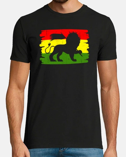 Tee-shirt t-shirt idée cadeau musique reggae lion de judah