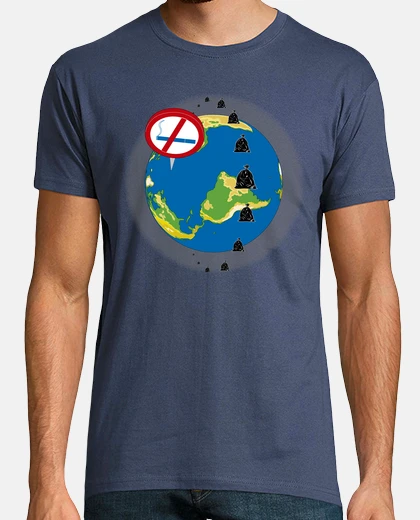 T-shirt t-shirt illustrata ecologia per uomo