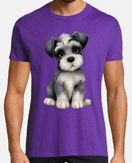 Tee-shirt t-shirt imprimé schnauzer