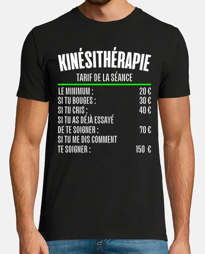 Tee-shirt t shirt kiné homme drôle