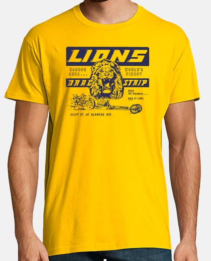 T-shirt T-shirt Lions Drag Strip by Cliff Booth - Once Upon a Time… in Hollywood