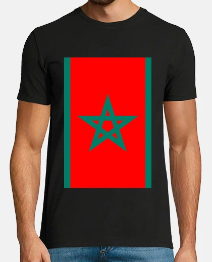 Tee-shirt T-shirt Maroc drapeau