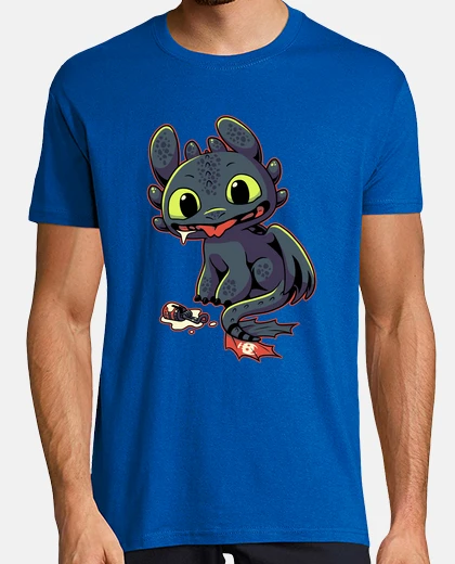 Tee-shirt t-shirt mignon dragon édenté