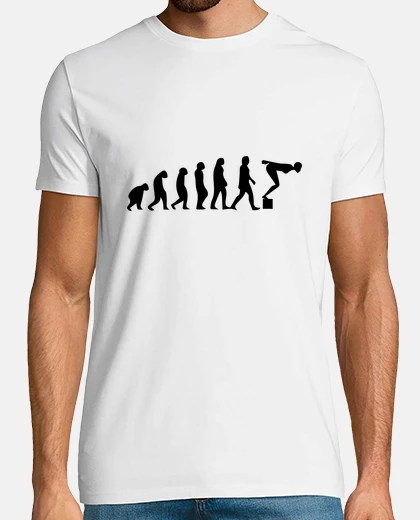 Tee-shirt t-shirt natation, évolution de l homme