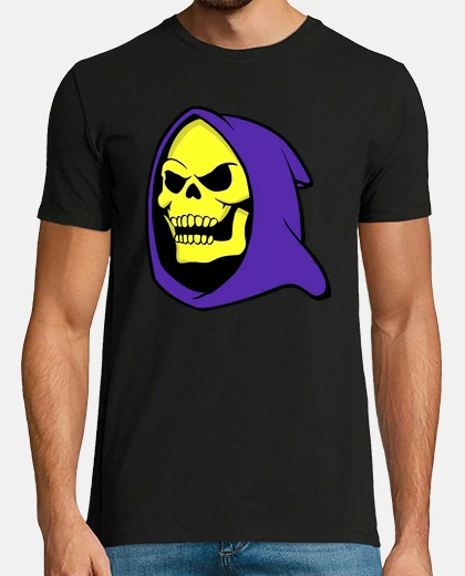 Tee-shirt t-shirt noir squelette