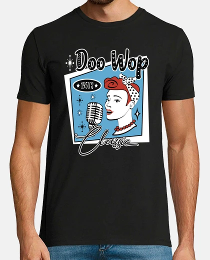 T-shirt t-shirt pinup doo wop vintage rockabilly usa music