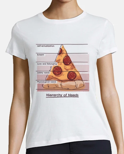 Tee-shirt t-shirt pizza pyramide psychologie